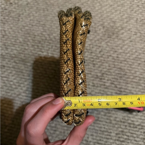 Bottega Veneta Lizard Shoulder Bag With Matching Compact Mirror One Size - Picture 15 of 15